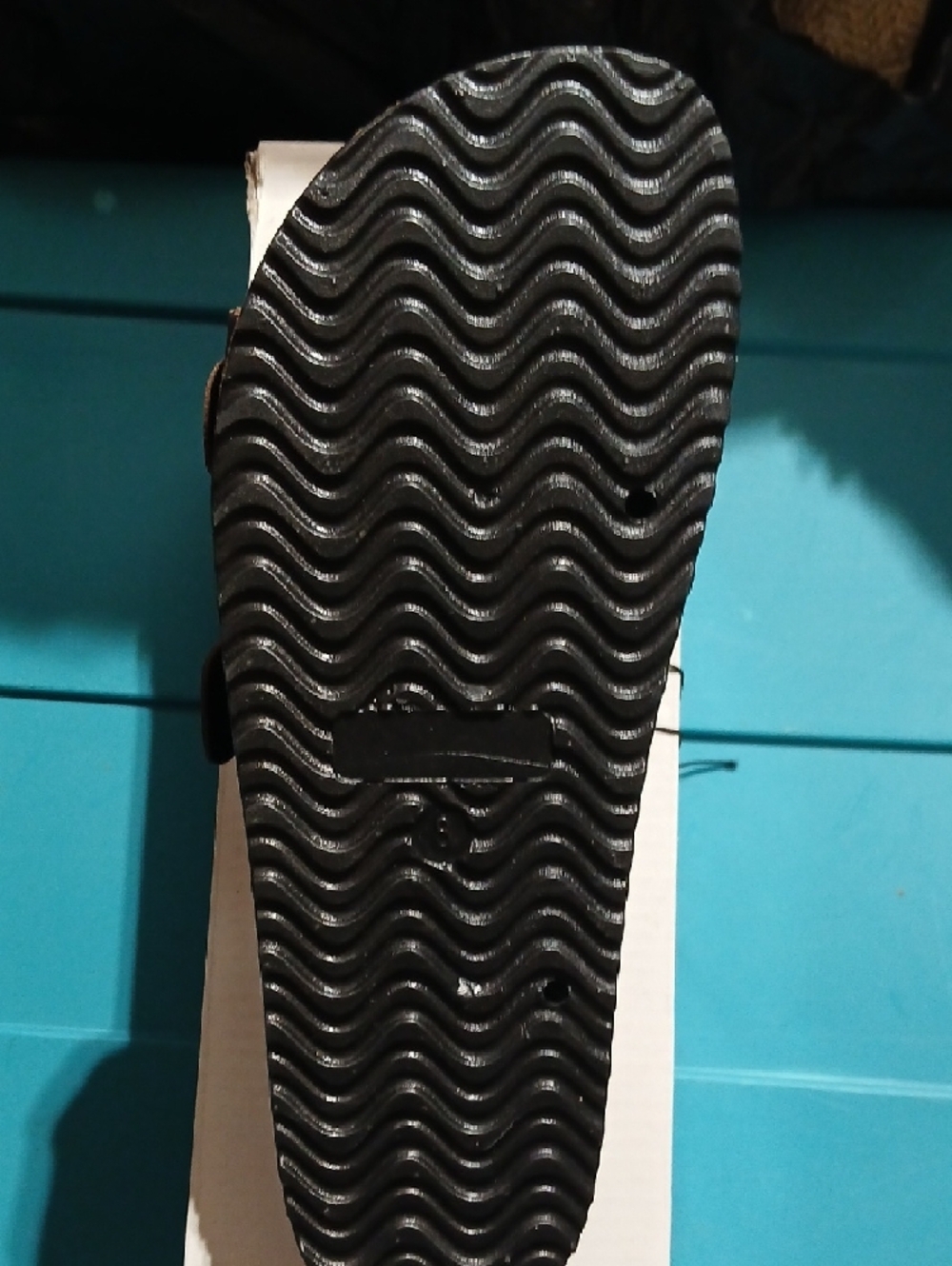 Brown Double Buckle Slide Sandal - Picture 5 of 8